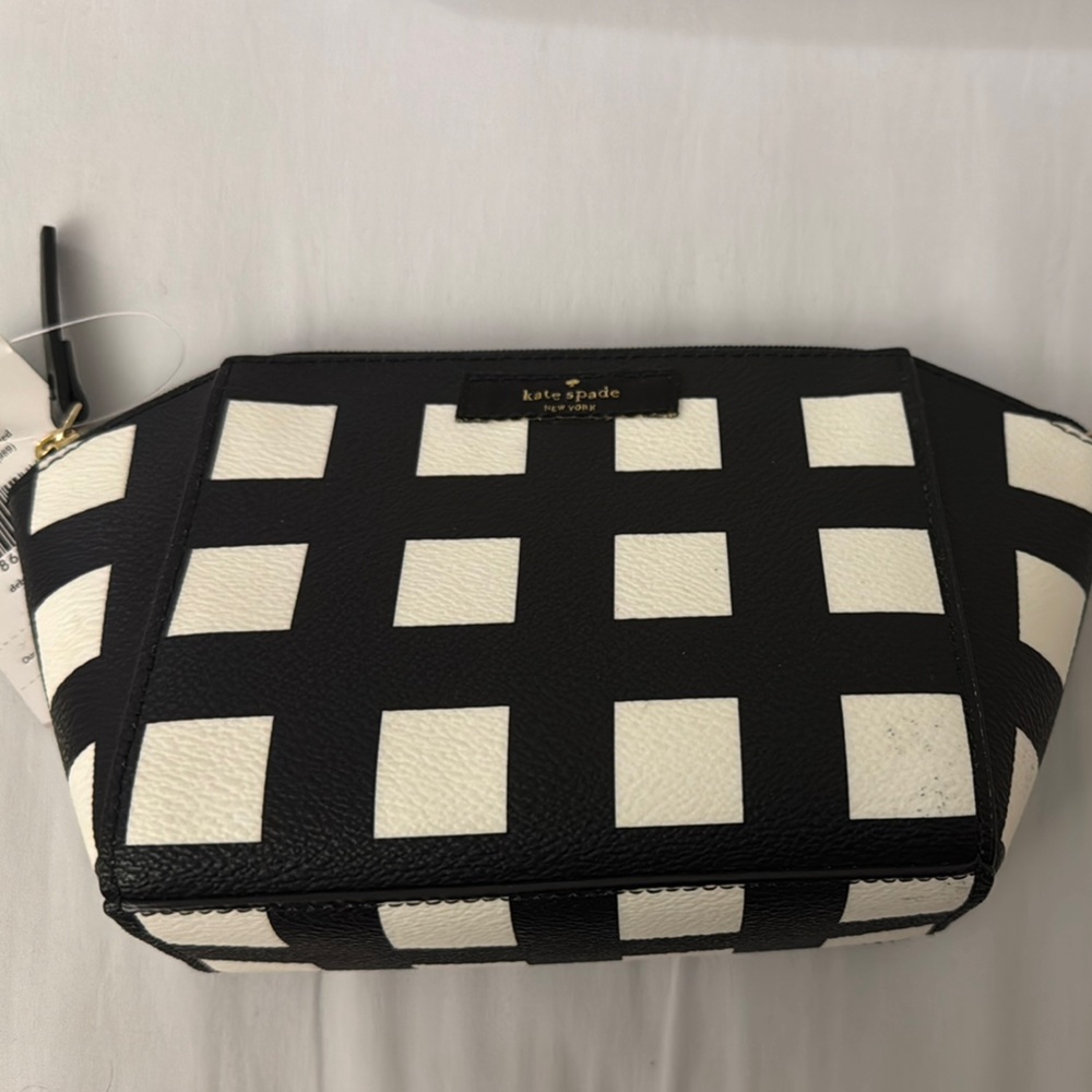 NWT Kate Spade small Eady Grove Street Printed Makeup and Cosmetic Bag - Picture 4 of 4